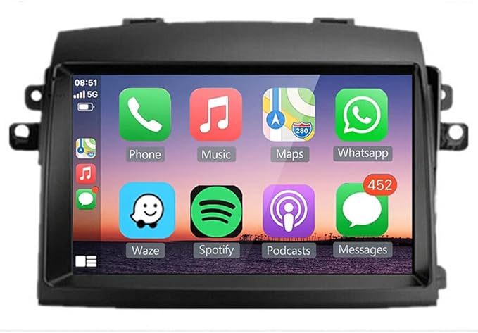 for Toyota Sienna Radio Upgrade 2004 2005 2006 2007 2008 2009 2010 Car Stereo, Built-in Carplay Android Auto GPS Navigatio...