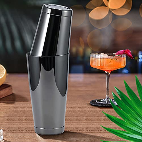 Stainless Steel Boston Shaker - 2-piece 18oz & 28oz Professional Bartender Cocktail Shaker Bartender Shaker Kit - CTSK0013...