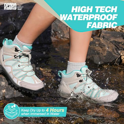 R CORD Womens Hiking Boots Waterproof Hiking Boots Womens Non-Slip Lightweight Outdoor Hiking Shoes Trekking Camping Trail...