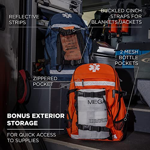 Ergodyne Arsenal 5243 Medic First Responder Trauma Backpack Jump Bag, Orange