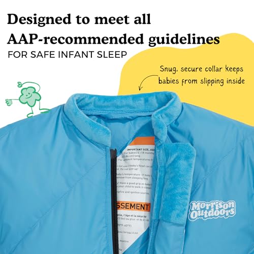 Little Mo 20 Down Baby Sleeping Bag (6-24 Months) The Warmest, Safest Ultralight Down Camping Sleeping Bag for Babies and ...