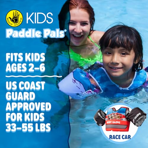 Body Glove Paddle Pals Motion Life Jackets - The Safest Patented U.S. Coast Guard Approved Kids Swim Vest 33-55 LBS
