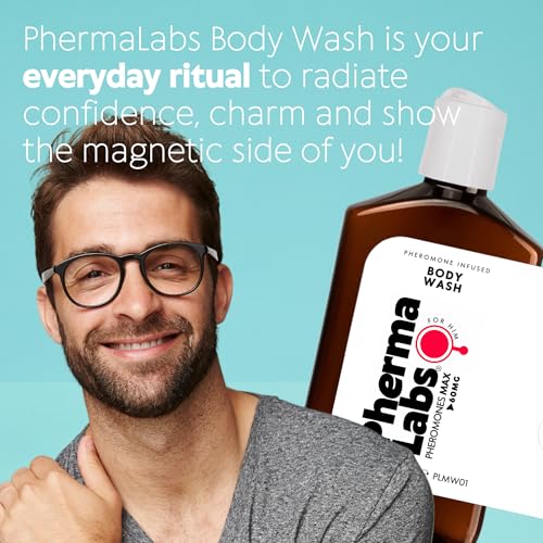 Premium Pheromone Body Wash for Men - Long-Lasting cologne perfume Gel Scent Con Feromonas para Hombres - Captivate with Feromonas for Men - Mens Pheromones (8.5 Fl Oz, Scent Number 1)