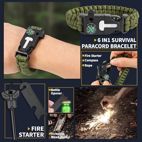 ASTNES Gifts for Men Him Dad, Survival Kits and Equipment 14 Pcs, Christmas Stocking Stuffers, Anniversary Birthday Gifts ...