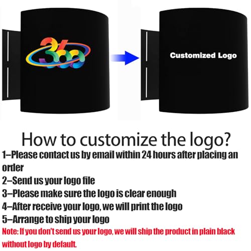 ROOMEDAL 360 Photo Booth Backdrop Background for Christmas Party, Customized Logo,32PCS RGB RGB LED Light 360 Camera Photo...