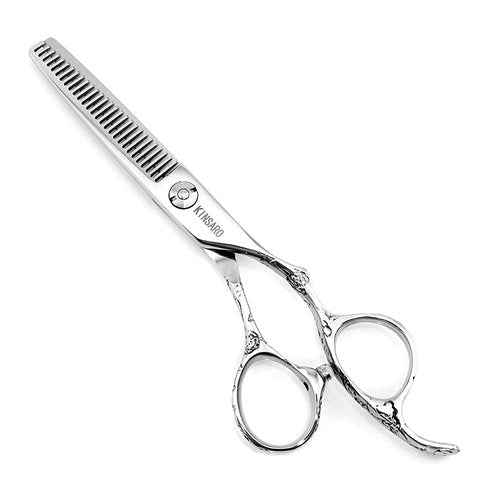 Hair Scissors Set 5.5 Inch Professional Barber Scissors Set Hair Cutting Scissors Hairdresser Scissors Thinning Shears 440C KINSARO