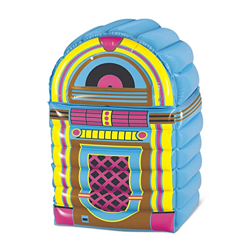 Beistle Inflatable Cooler – 50's & 80's Party Decorations, Drink Containers, Beverage Cooler, Music Themed Decorations: De...