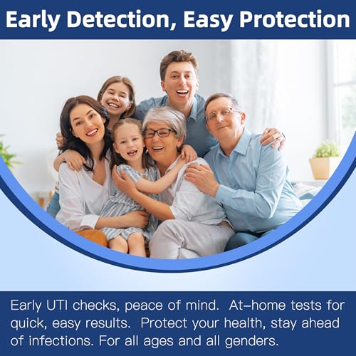 4-in-1 UTI Test Strips, 50ct Full Panel Urinary Tract Infection Test Kit at Home for Women Men Kids, Urinalysis Leukocyte...