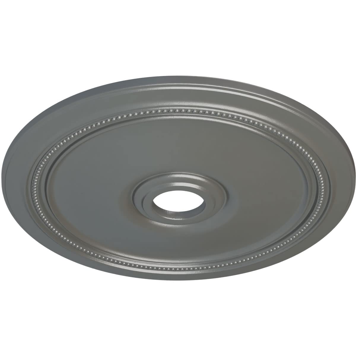 Ekena Millwork Cm24Disls Diane Ceiling Medallion, 24Od X 3 5/8Id X 1 1/4P (Fits Canopies Up To 6 1/4), Hand-Painted Silver