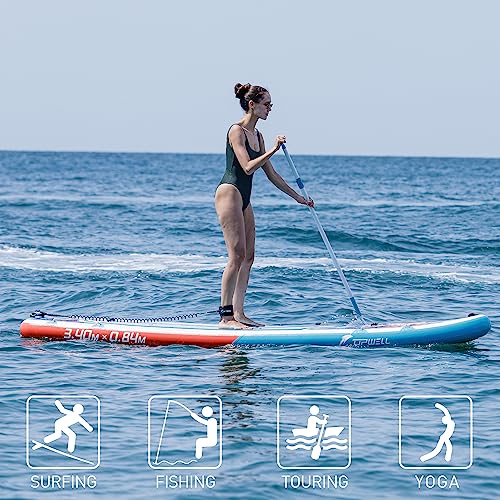 UPWELL 11’6”/11'2”/11'/10'8”/10'6”/10'2” Inflatable Stand Up Paddle Board with sup Accessories Including Backpack, Repairi...