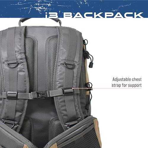 Frogg Toggs i3 Fishing Backpack, Tackle Storage, Includes 3-3600 Bait Trays