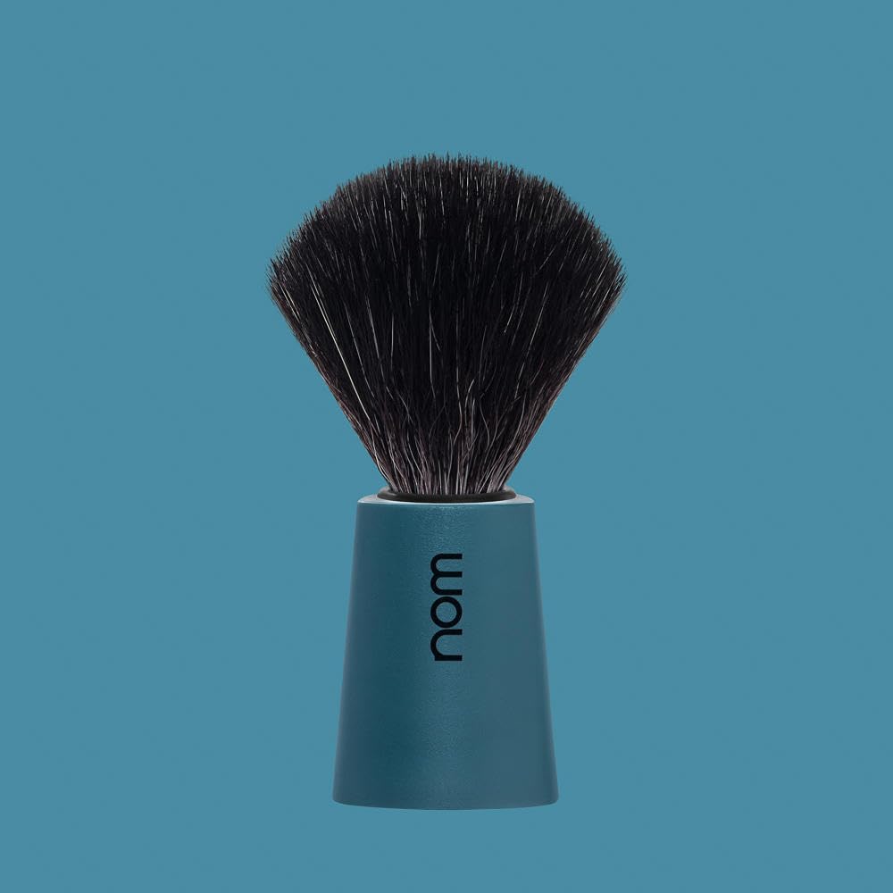 NOM Carl Vegan Black Fibre Shaving Brush, Petrol