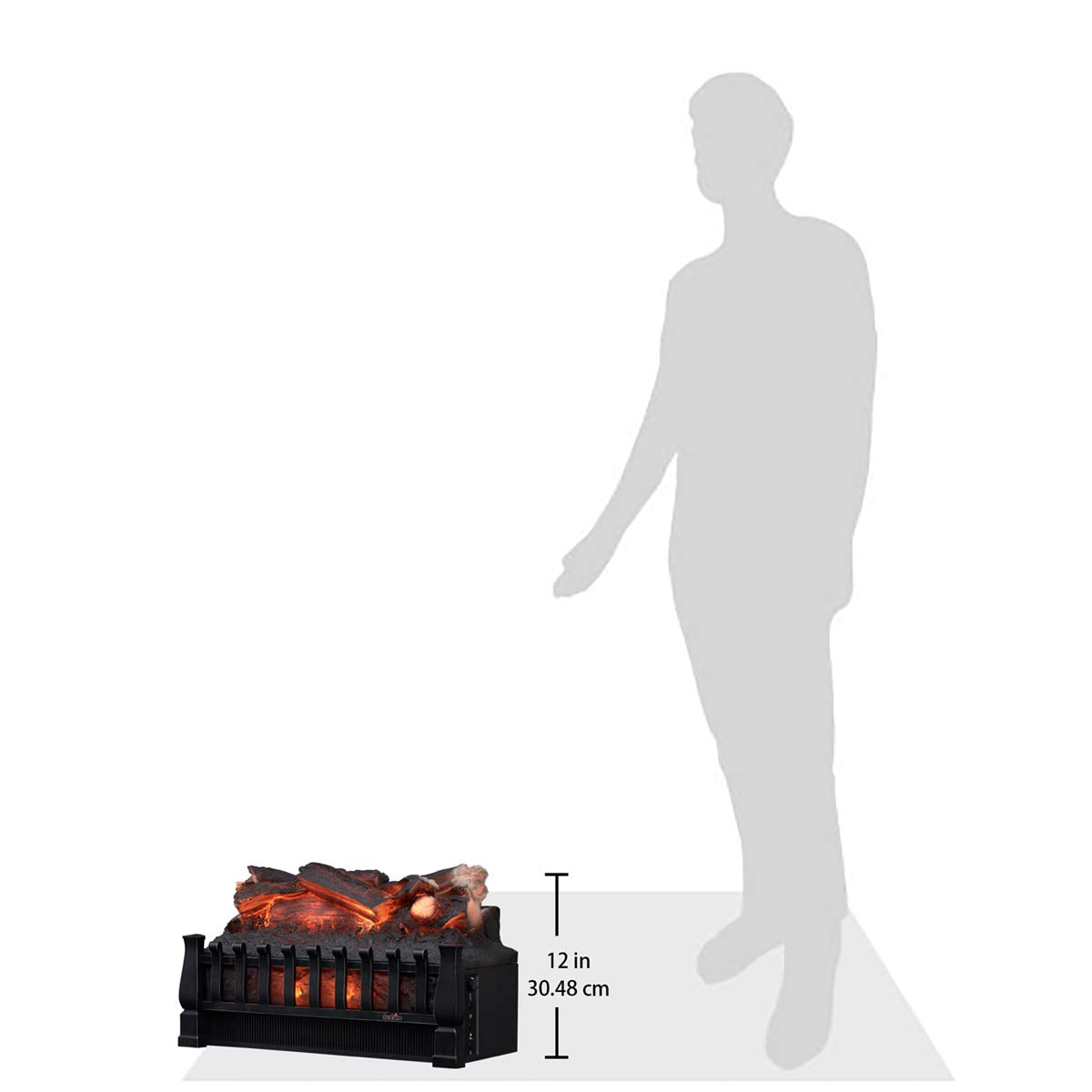 duraflame Electric Log Set 400 Sq Ft Heater, Faux Logs Insert with Lifelike Flames for Existing Fireplaces, Remote Control Included