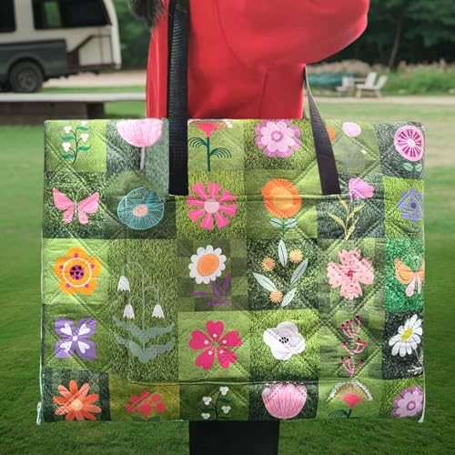 dealzilla Picnic Blanket 60"X78" Waterproof Foldable Outdoor Lawn Quilted Blanket Bag 2 in 1 Camping Machine Washable Conc...