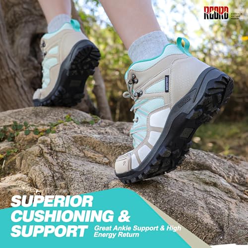 R CORD Womens Hiking Boots Waterproof Hiking Boots Womens Non-Slip Lightweight Outdoor Hiking Shoes Trekking Camping Trail...