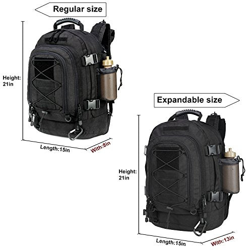 ZSearARMY Large Tactical Backpack for Men Military Backpack with DIY System for Travel, Work,Camping,Hunting,Hiking,Sports...