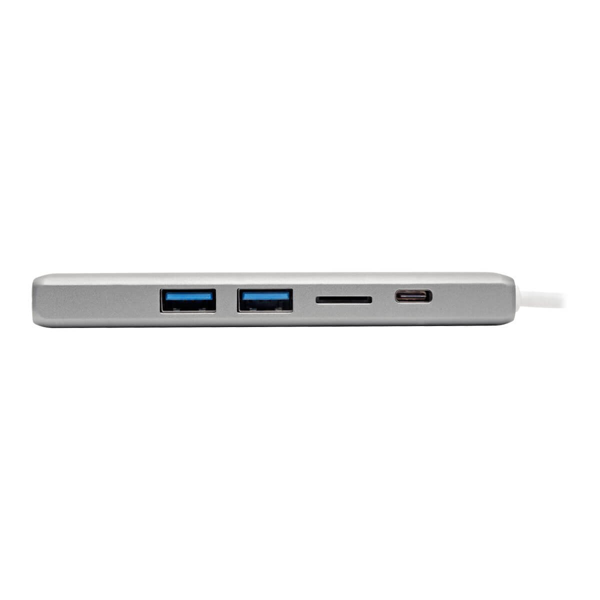 Tripp Lite Usb C Docking Station W/ Usb-A Hub, Hdmi, Micro Sd, Pd Charging 4K @ 30Hz Thunderbolt 3 Silver (U442-Dock10-S)