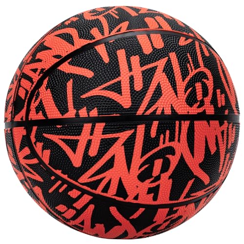 AND1 Fantom Graffiti Rubber Basketball - Streetball for Indoor and Outdoor Use, Deep Channel Construction and Durability