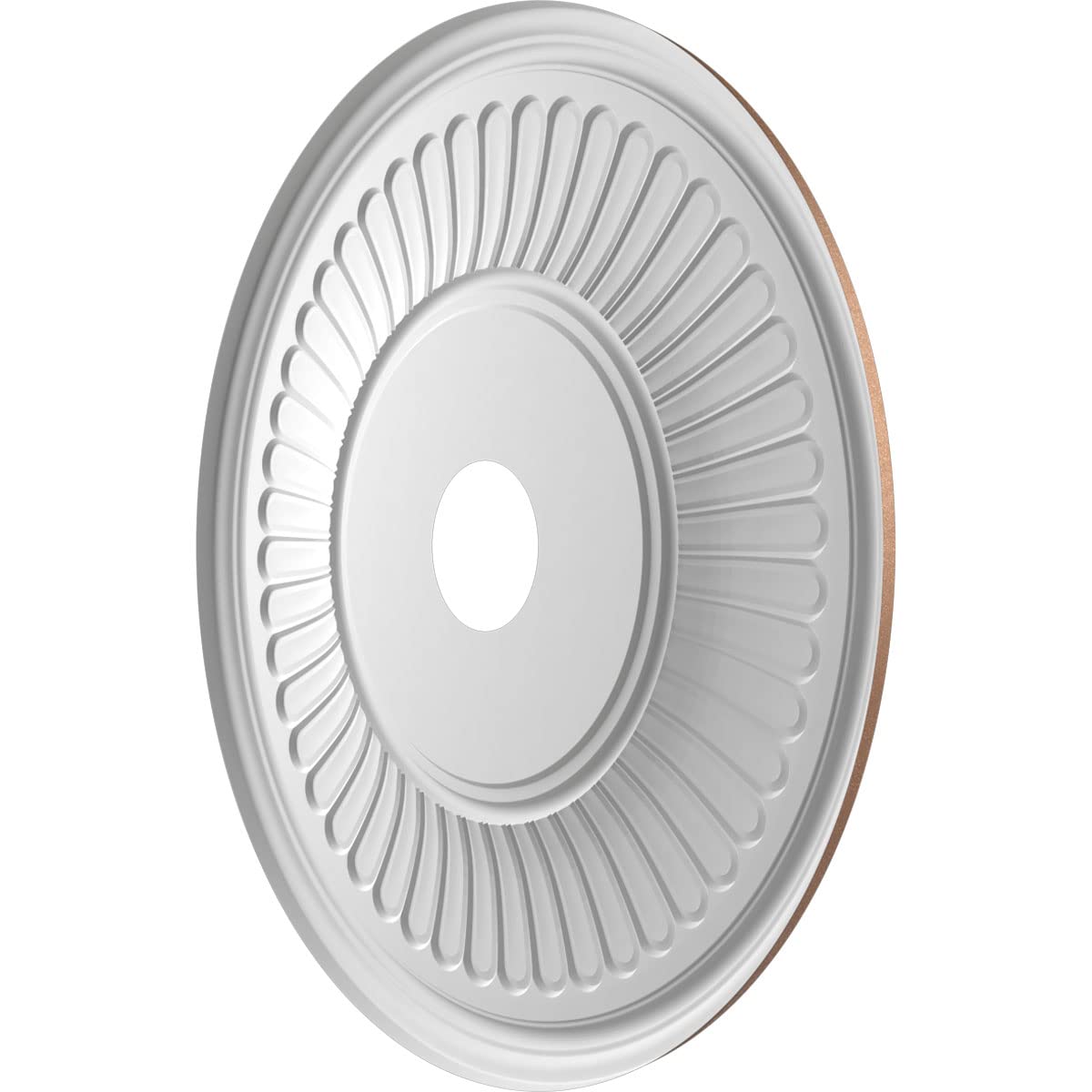 Ekena Millwork 22Od X 3 1/2Id X 1P Berkshire Thermoformed Pvc Ceiling Medallion (Fits Canopies Up To 10 1/8), Aged Copper