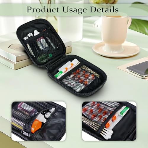 Rnyleeg First Aid Bag for Kids,Ambulance Nursing First Aid Kit Pouch Bag Empty for Car,Home,Travel,Camping,Hiking