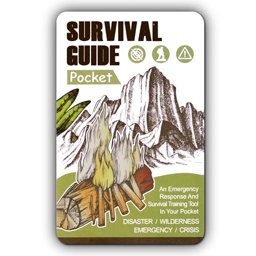 Tiny Pocket Survival Guide EDC Survival Kits Military Grade for Field Emergency, First Aid, Disaster, and Rural Urban Prep...