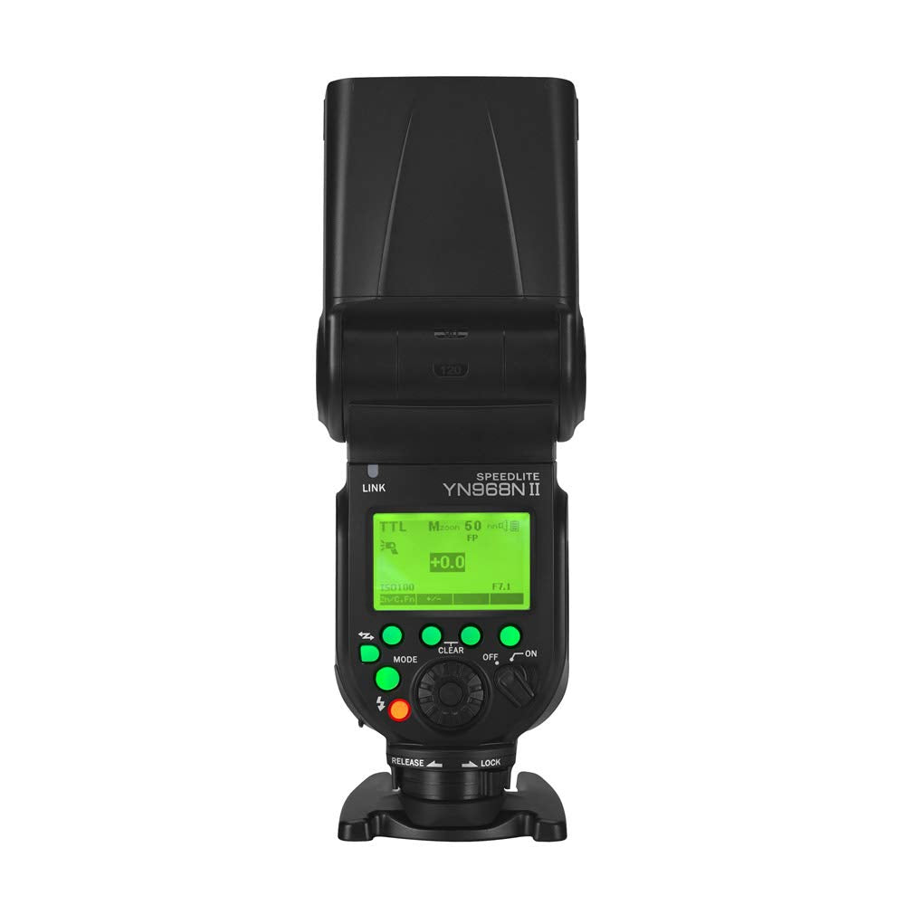 Yongnuo Yn968N Ii Yn968Nii Gn60, Wireless On Camera Flash Speedlite Unit, Hss Ttl 1/8000S, For Nikon D7300 D7200 D7100 D5600 D55