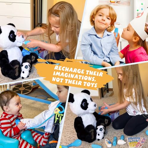 Liberry Doctor Kit for Toddlers 3-5 Years Old, 18-Piece Kids Doctor Bag Pretend Play Toys, Durable Medical Kit with Toy St...