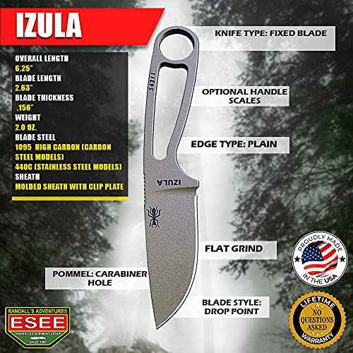 ESEE Izula (Dark Earth) with a Izula Handle Set (Orange G10)