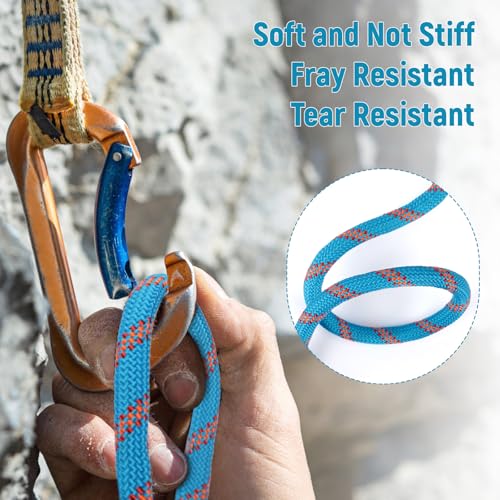 Arborist Rope Climbing Rope 48 Strands 1/2 Inch Tree Rope for Climbing Tree Swing Pulling Sailing