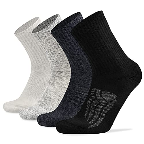 Socks Daze Merino Wool Cushioned Hiking Socks for Men Women, Warm Crew Walking & Boot Socks for Trekking, Work, Outdoor