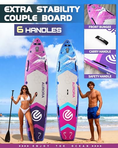 ESUP 11’6 ×34" Extra Wide Paddle Board Inflatable with Premium Sup Board Accessories, Extra Stable Stand Up Paddleboards f...