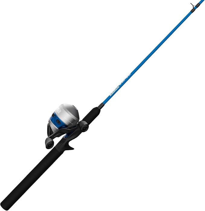 Zebco Salt Fisher 33 Spincast Reel and Fishing Rod Combo, 6-Foot 6-Inch 2-Piece Medium-Heavy Power, Moderate-Fast Action F...