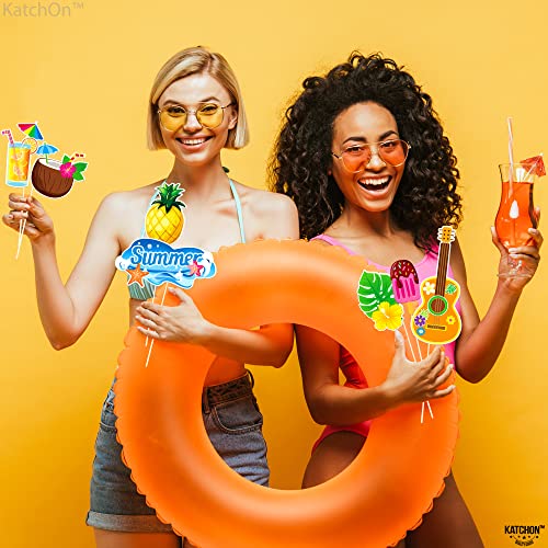 KatchOn, Tropical Hawaiian Photo Booth Props - Pack of 50 | Luau Party Decorations | Luau Photo Booth Props for Hawaiian P...