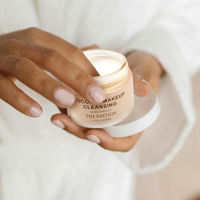 The Edition Coconut Cleansing Balm – 2-in-1 Makeup Remover & Face Cleanser – Melts Waterproof Mascara & Longwear Makeup – Hydrating, Nourishing, Gentle for Sensitive Eyes – 50g (1.7 oz)