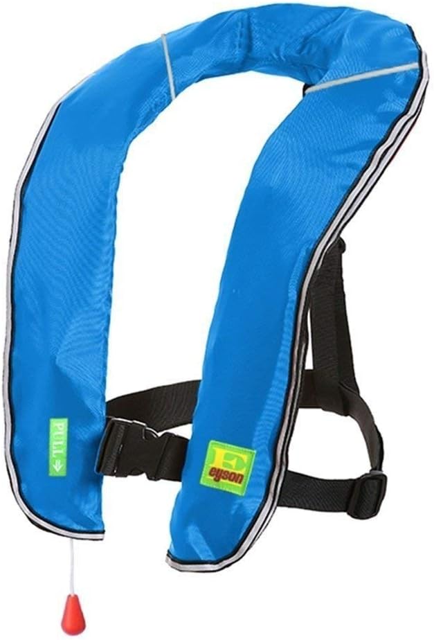 Top Safety Adult Life Jacket with Whistle - Manual Version Inflatable Lifejacket Life Vest Preserver PFD for Boating Fishi...