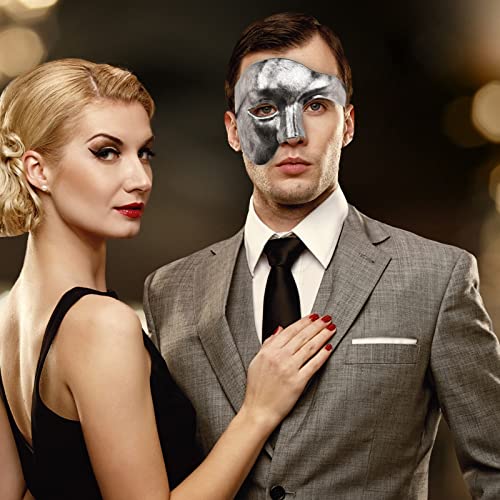 KEFAN Mens Mask Masquerade Mask Phantom of The Opera Half Face Mask