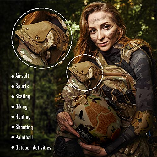 Professional Tactical Combat Knee and Elbow Protective Pads Sets Advanced Tactical Gear Set for Airsoft Paintball Hunting ...