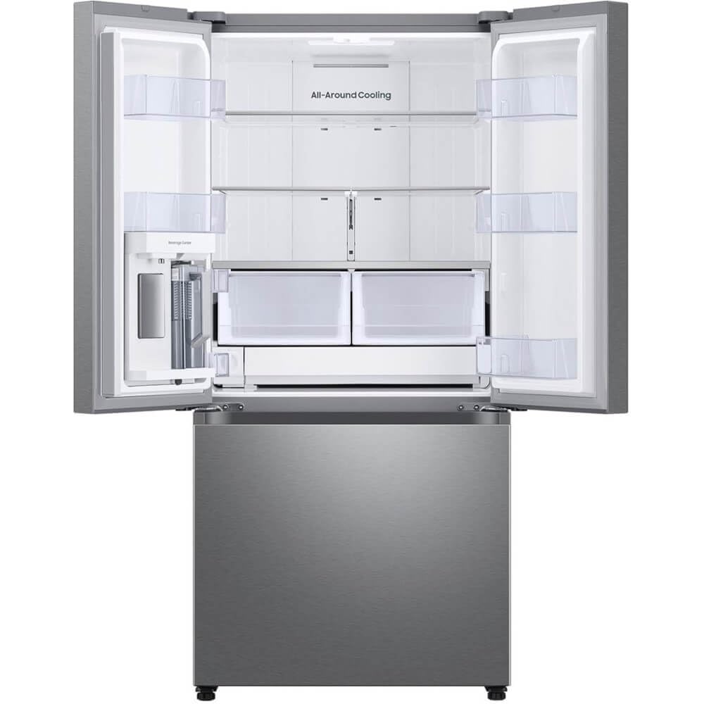 Samsung RF25C5551SR 25 Cu. Ft. Counter-Depth French Door Refrigerator with Dual Auto Ice Maker & Wi-Fi Smart Control – Fingerprint Resistant Stainless Steel