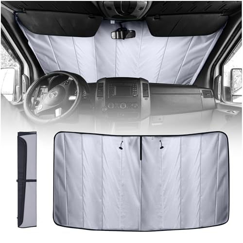 Living in a Bubble Insulated Blackout Windshield Cover for Mercedes Sprinter NCV3 & VS30, 2007-Current. Vanlife Must Have,...