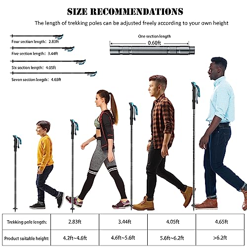 Tactical Walking Stick,Prime 15-in-1 Hiking Pole, Adjustable Multipurpose Tactical Hiking Stick for Men Women Outdoor Adve...