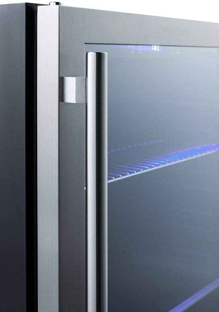 Summit 24” Beverage Center, 4.2 cu.ft. Capacity, ADA Compliant, Stainless Steel & Glass- ALBV2466