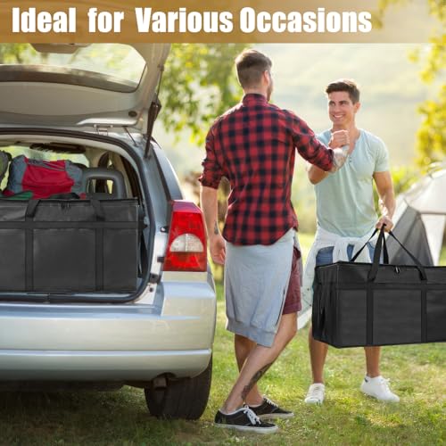 PEASUG Insulated Bags for Food Delivery, XXXL Pizza Delivery Bags, Large Capacity Cooler Bag Keep Food Warm for Grocery Sh...