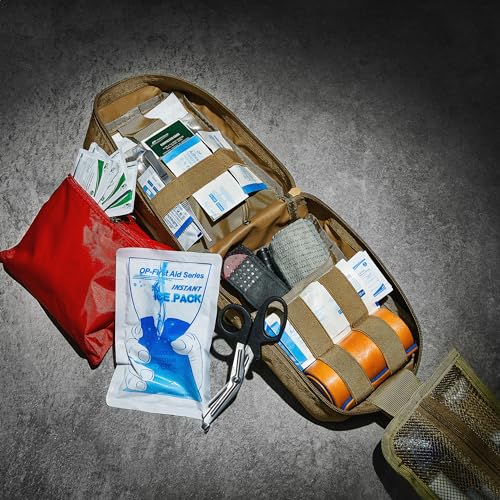 CareTac IFAK Trauma & First Aid Kit with CAT Gen 7 Tourniquet – Military-Grade Tactical Medical Kit Includes Israeli Banda...