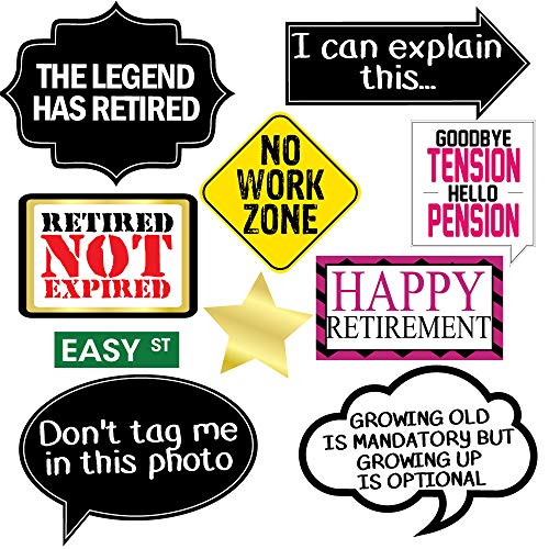 Retirement Photo Props - Retirement Party Supplies, Gifts and Decorations by Sterling James Company