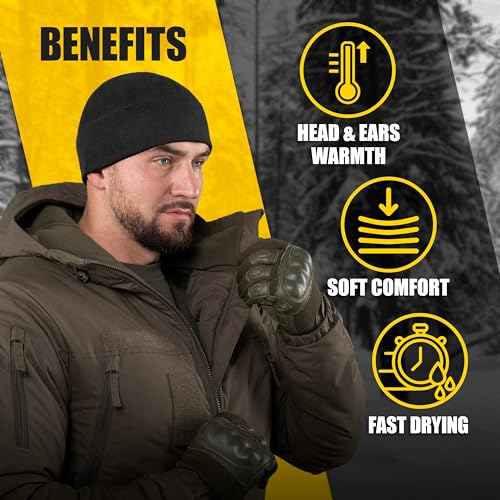 M-Tac Elite Fleece Watch Cap - Military Tactical Beanie Hat Winter Skull Cap