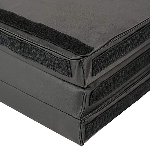 Sunny Health & Fitness Tri-Folding & Puzzle Exercise Mats ? Extra Thick, Durable, Non-Slip, Water-Resistant Cushioning for Home Gym, Yoga, MMA, Gymnastics, Cardio, and Core Workouts