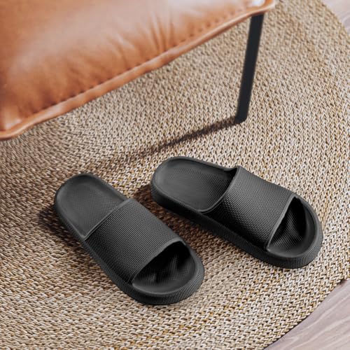 Slippers for Women and Men House Slides Shower Sandals Cushioned Thick Sole