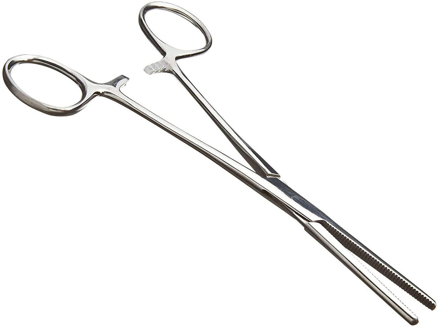 SURGICAL ONLINE 2-Piece Curved & Straight 5" Hemostat Set - Stainless Steel Locking Tweezer Clamps - Ideal Hemostats for Nurses, Fishing Forceps, Crafts and Hobby