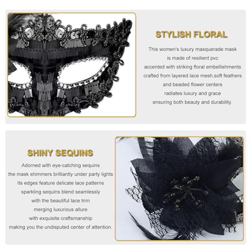 Ralleyfun Masquerade Masks for Women Men Couple Venetian Halloween Mask for Carnival Costume Party Prom Ball