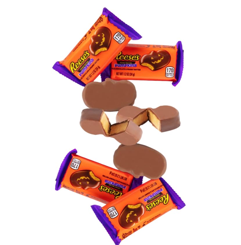 CandyKrave Reese's Milk Chocolate Peanut Butter Pumpkin - Irresistible Halloween Candy Packs -Chocolate Halloween Treat (4 pound)